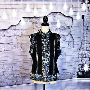 Suede and Faux Fur Vest NWOT